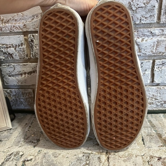 Vans Slip On Off The Wall Low Top Gray Skate Sneakers - Picture 3 of 6